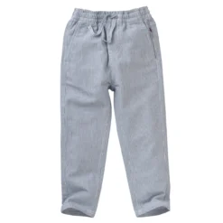 People Wear Organic Jeans Hose Gestreift Jeansblau