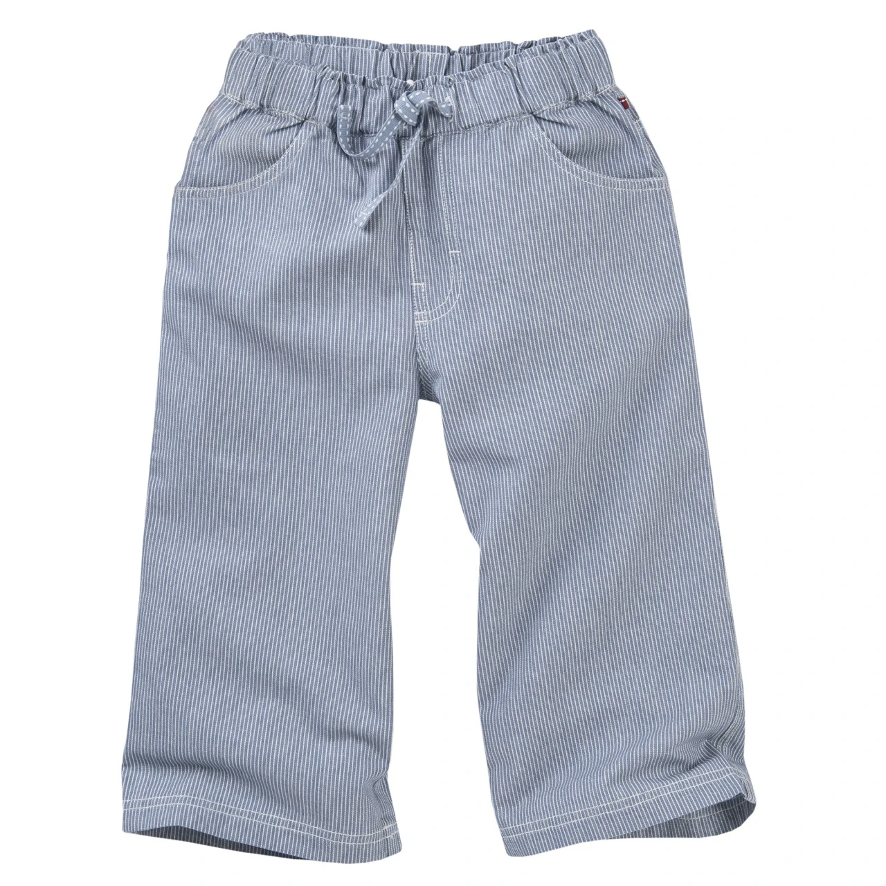 People Wear Organic Jeans 7/8 Sommerhose Jeansblau Gestreift 1 People Wear Organic Jeans 7/8 Sommerhose Jeansblau Gestreift