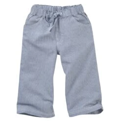 People Wear Organic Jeans 7/8 Sommerhose Jeansblau Gestreift