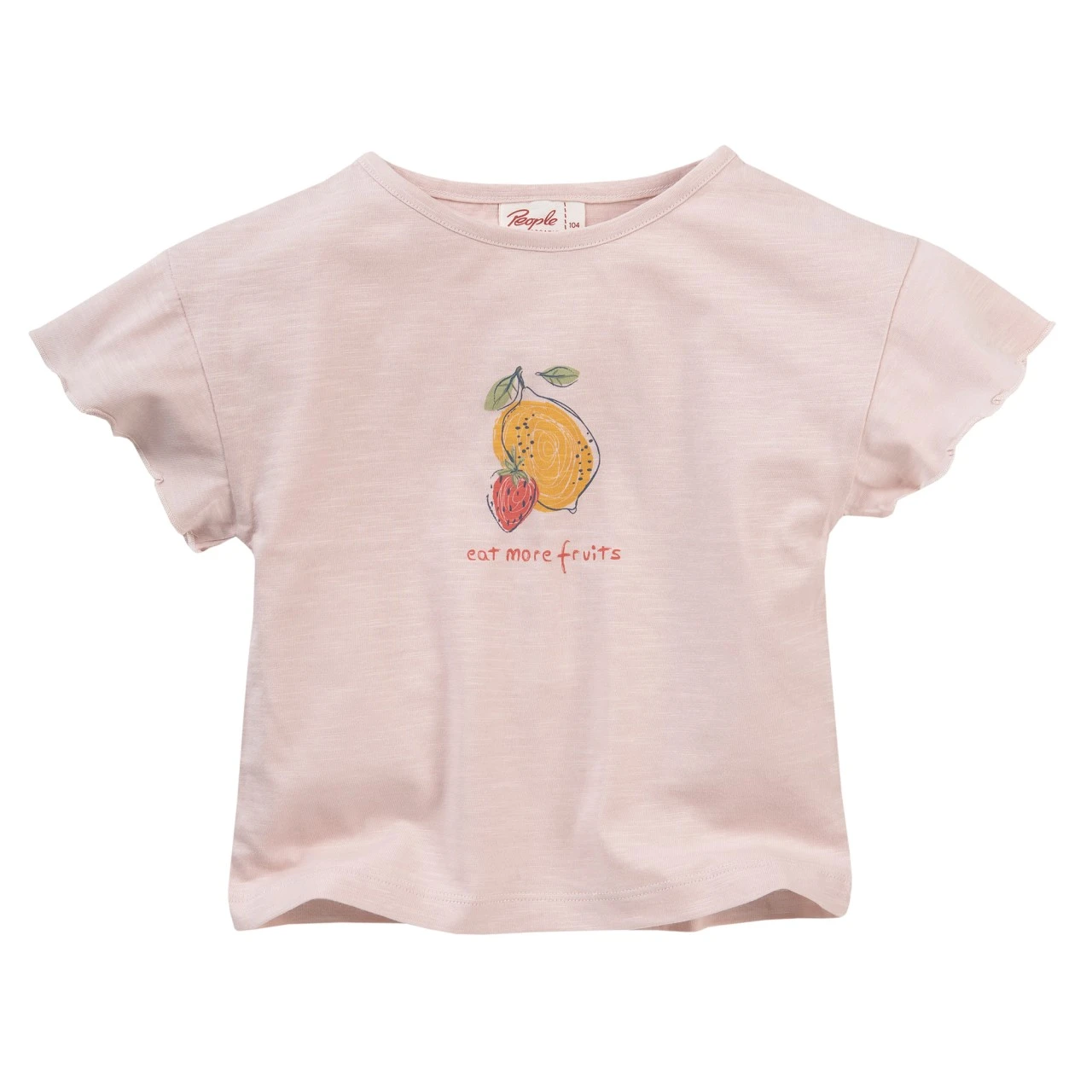 People Wear Organic T-Shirt Obst Hellrosa Melange Kurzarm Bio-Baumwolle 1 People Wear Organic T-Shirt Obst Hellrosa Melange Kurzarm Bio-Baumwolle