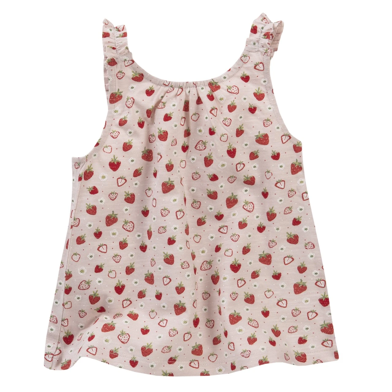 People Wear Organic Mädchen Träger-Shirt Top Hellrosa Erdbeeren 1 People Wear Organic Mädchen Träger-Shirt Top Hellrosa Erdbeeren
