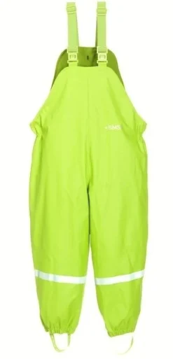 BMS Thermo Matschhose Mit Trägern Lime Mit Fleecefutter