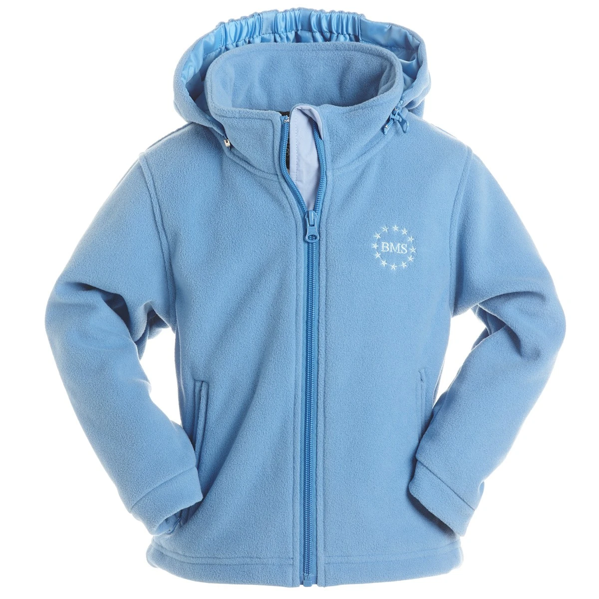 BMS Fleecejacke Skyblue Antarctic-Fleece Mit Kapuze 1 BMS Fleecejacke Skyblue Antarctic-Fleece Mit Kapuze