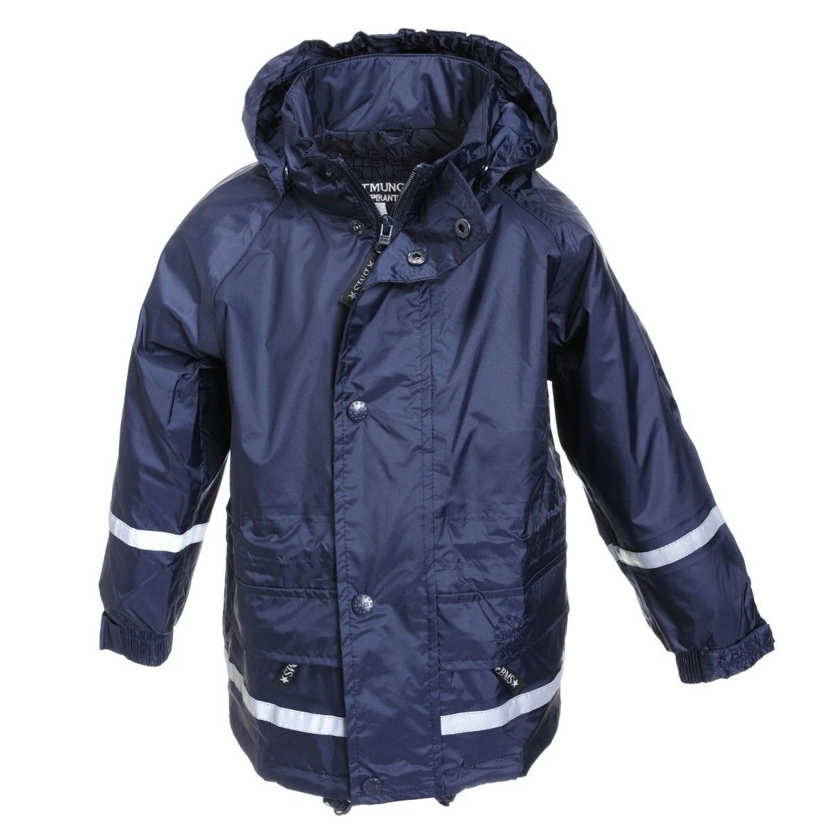 BMS Atmungsaktive Kinder Regenjacke Marine Blau 1 BMS Atmungsaktive Kinder Regenjacke Marine Blau