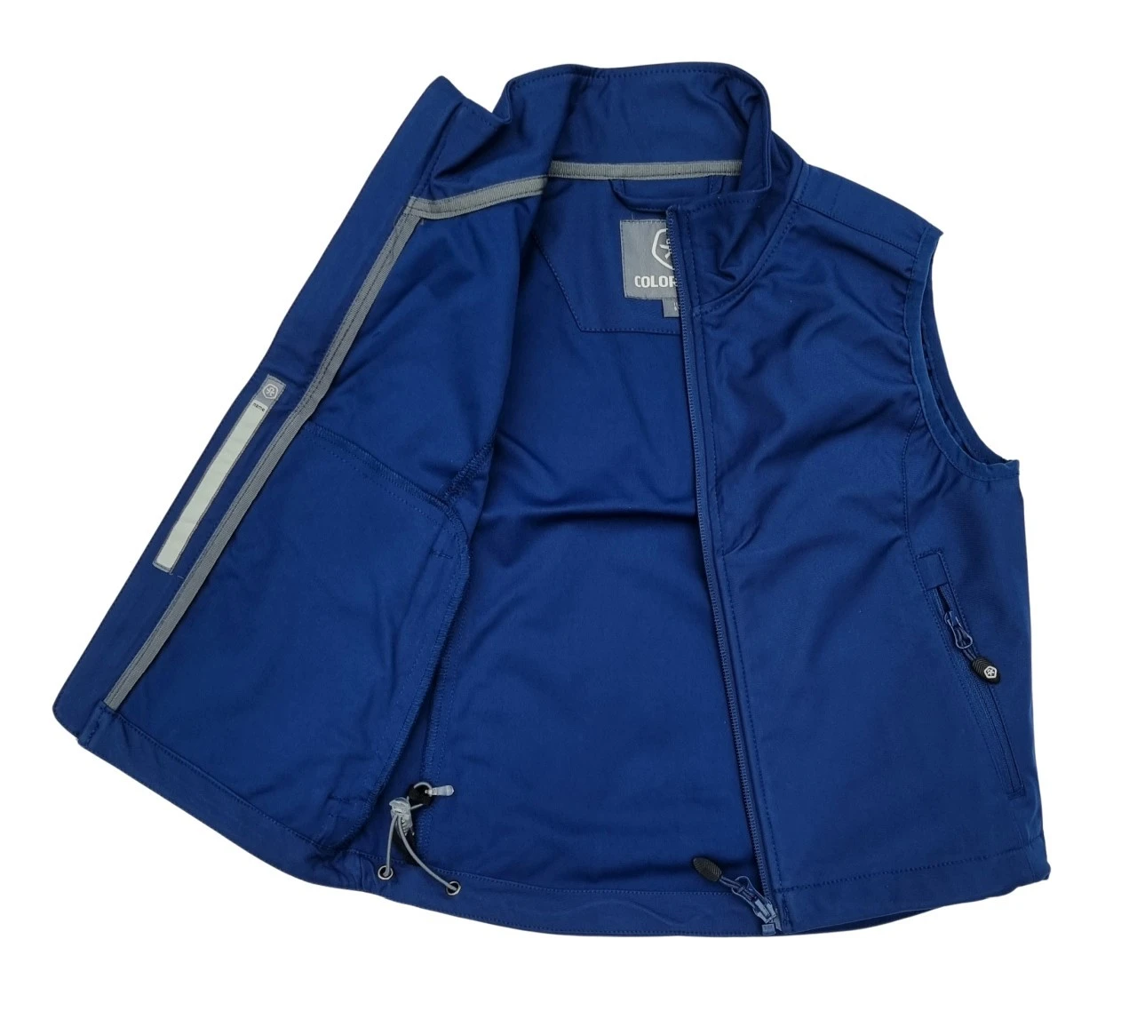 Color Kids Softshellweste BAJUR Dunkelblau ärmellose Weste 2 Color Kids Softshellweste BAJUR Dunkelblau ärmellose Weste – Bild 2
