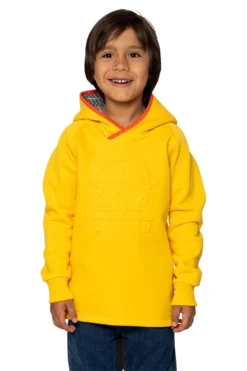 Elkline Upndown Kinder Hoodie Lemon Mit VW Bully Prägung