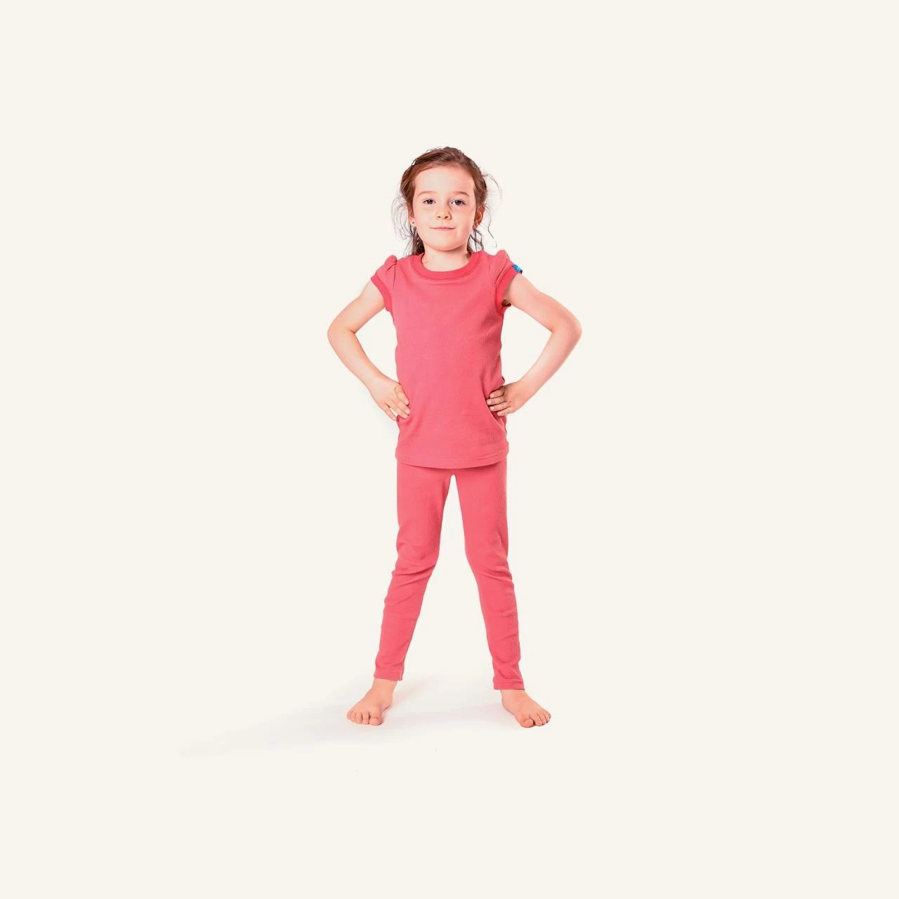 Finkid LEIKKI Cranberry/red Kinder Feinripp Leggings 6 Finkid LEIKKI Cranberry/red Kinder Feinripp Leggings – Bild 6