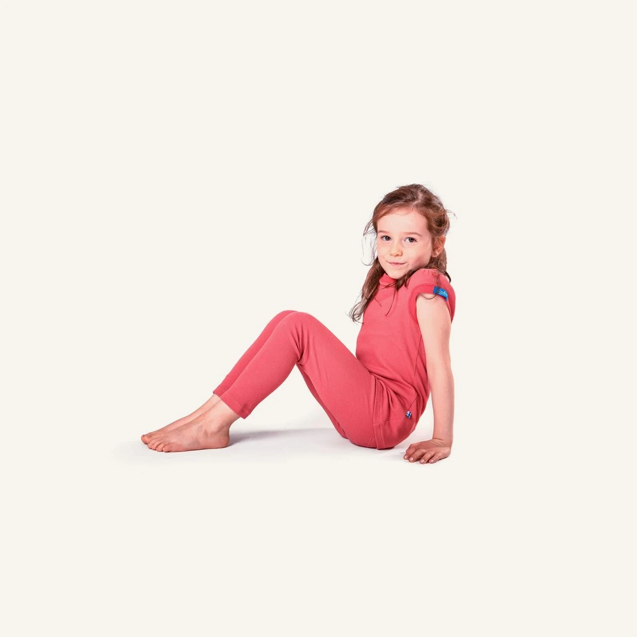 Finkid LEIKKI Cranberry/red Kinder Feinripp Leggings 3 Finkid LEIKKI Cranberry/red Kinder Feinripp Leggings – Bild 3