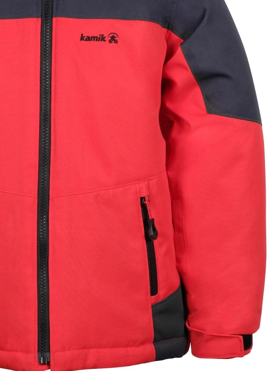 Kamik BOWEN Rot/dunkelgrau Kinder Winterjacke 2 Kamik BOWEN Rot/dunkelgrau Kinder Winterjacke – Bild 2