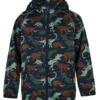 Minymo Jungen Softshelljacke Dinos Blau/grün