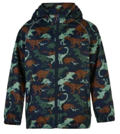 Minymo Jungen Softshelljacke Dinos Blau/grün
