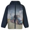 Minymo Jungen Softshelljacke Traktor Blau