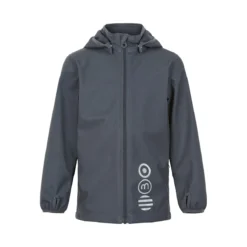 Minymo Softshelljacke India Ink Graublau