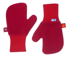 Finkid NUPUJUSSI Persian Red/grenadine Mädchen Fleece Fäustlinge