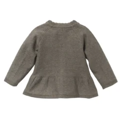People Wear Organic Strickjacke Taupe Mélange Aus Bio-Baumwolle -Kinderbekleidungs Geschäft People Wear Organic 2121001 2430 2 1280x1280