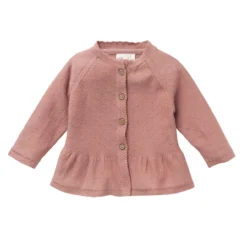 People Wear Organic Strickjacke Rosenholz Aus Bio-Baumwolle