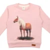 Walkiddy Horse Sweatshirt Pferd Rosa Biobaumwolle