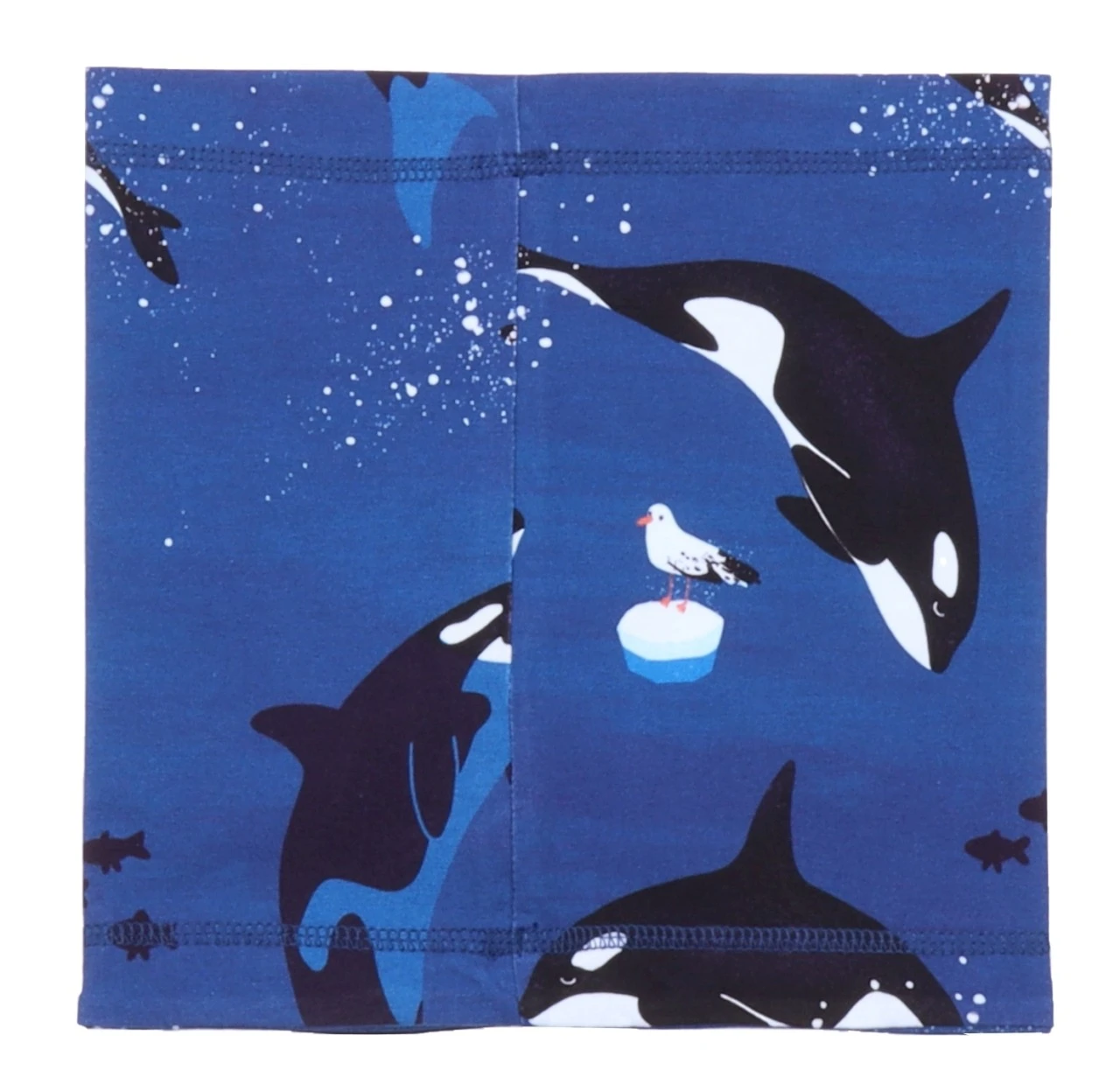 Walkiddy Kinder Loop Playful Orcas Blau Biobaumwolle GOTS 2 Walkiddy Kinder Loop Playful Orcas Blau Biobaumwolle GOTS – Bild 2