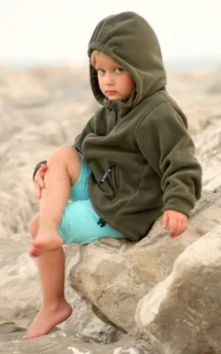 BMS Fleecejacke Oliv Antarctic-Fleece Mit Kapuze -Kinderbekleidungs Geschäft bms fleecjacke khaki 1280x1280