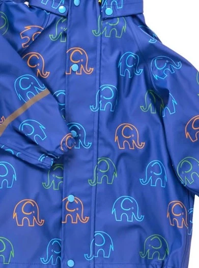 CeLaVi Kinder Regenset 2 Teiler Mit Bunten Elefanten 5 CeLaVi Kinder Regenset 2 Teiler Mit Bunten Elefanten – Bild 5