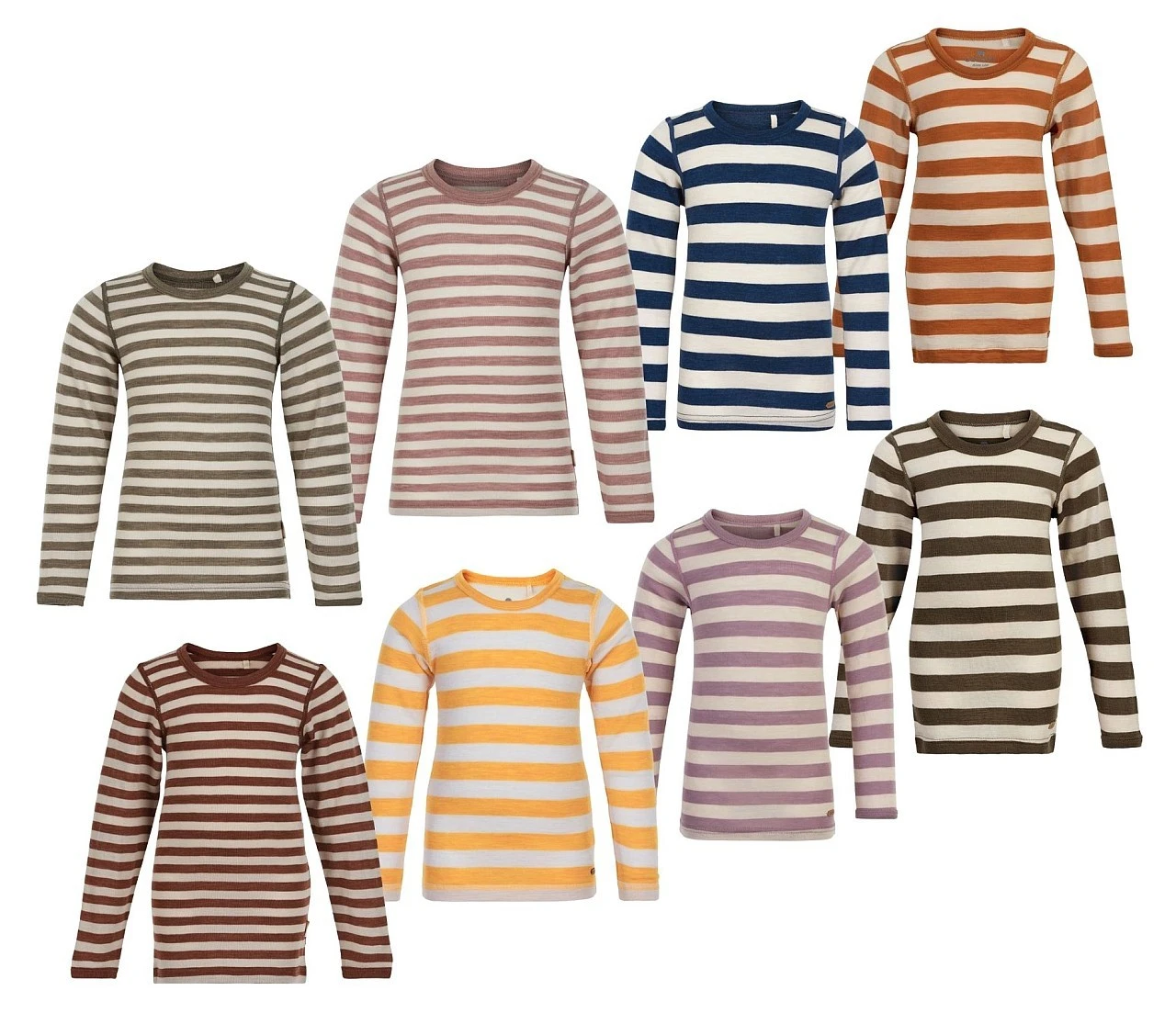 Celavi Kinder Wollshirt Langarmshirt Blockstreifen 2 Celavi Kinder Wollshirt Langarmshirt Blockstreifen – Bild 2