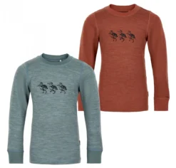 Celavi Langarmshirt Wolle Mit Entchen-Motiv