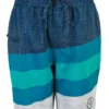 Color Kids Badeshorts Beach Shorts Türkis/blau Blockstreifen