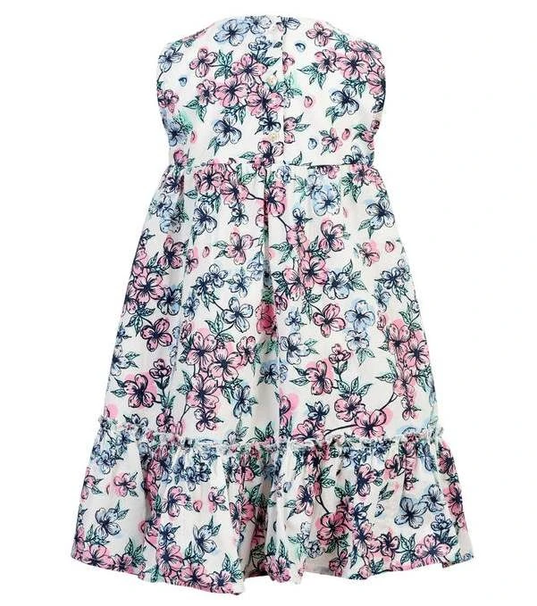 Creamie Mädchen Sommerkleid Weiß Mit Blumen 2 Creamie Mädchen Sommerkleid Weiß Mit Blumen – Bild 2