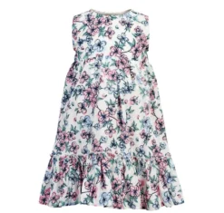 Creamie Mädchen Sommerkleid Weiß Mit Blumen