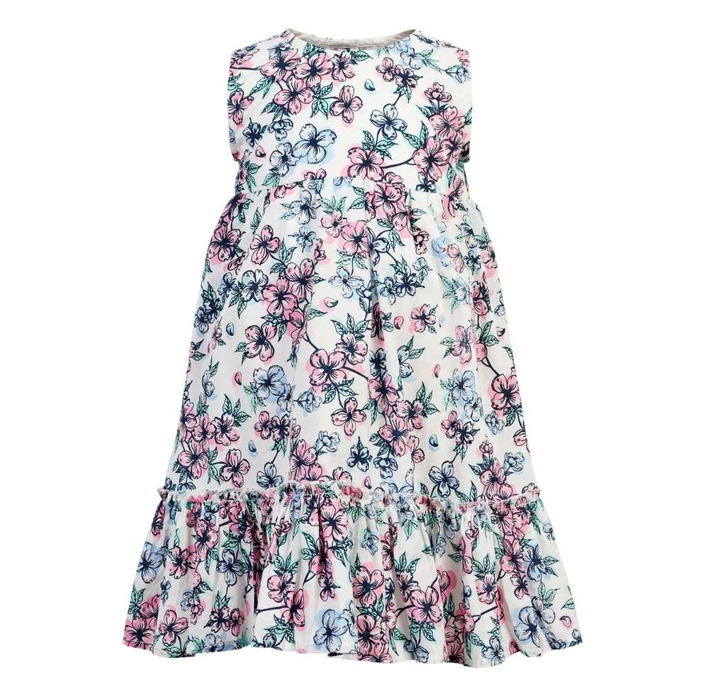 Creamie Mädchen Sommerkleid Weiß Mit Blumen 1 Creamie Mädchen Sommerkleid Weiß Mit Blumen