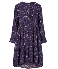 Creamie Mädchenkleid Violett Nightshade Blumenmuster
