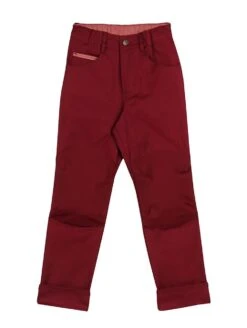 Finkid Kuusi Canvas Beet Red Kinder Outdoorhose
