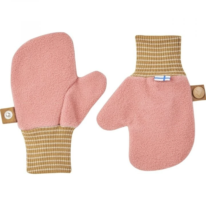 Finkid NUPUJUSSI Rose/cinnamon Fleece Fäustlinge Mit Ringelbündchen 1 Finkid NUPUJUSSI Rose/cinnamon Fleece Fäustlinge Mit Ringelbündchen