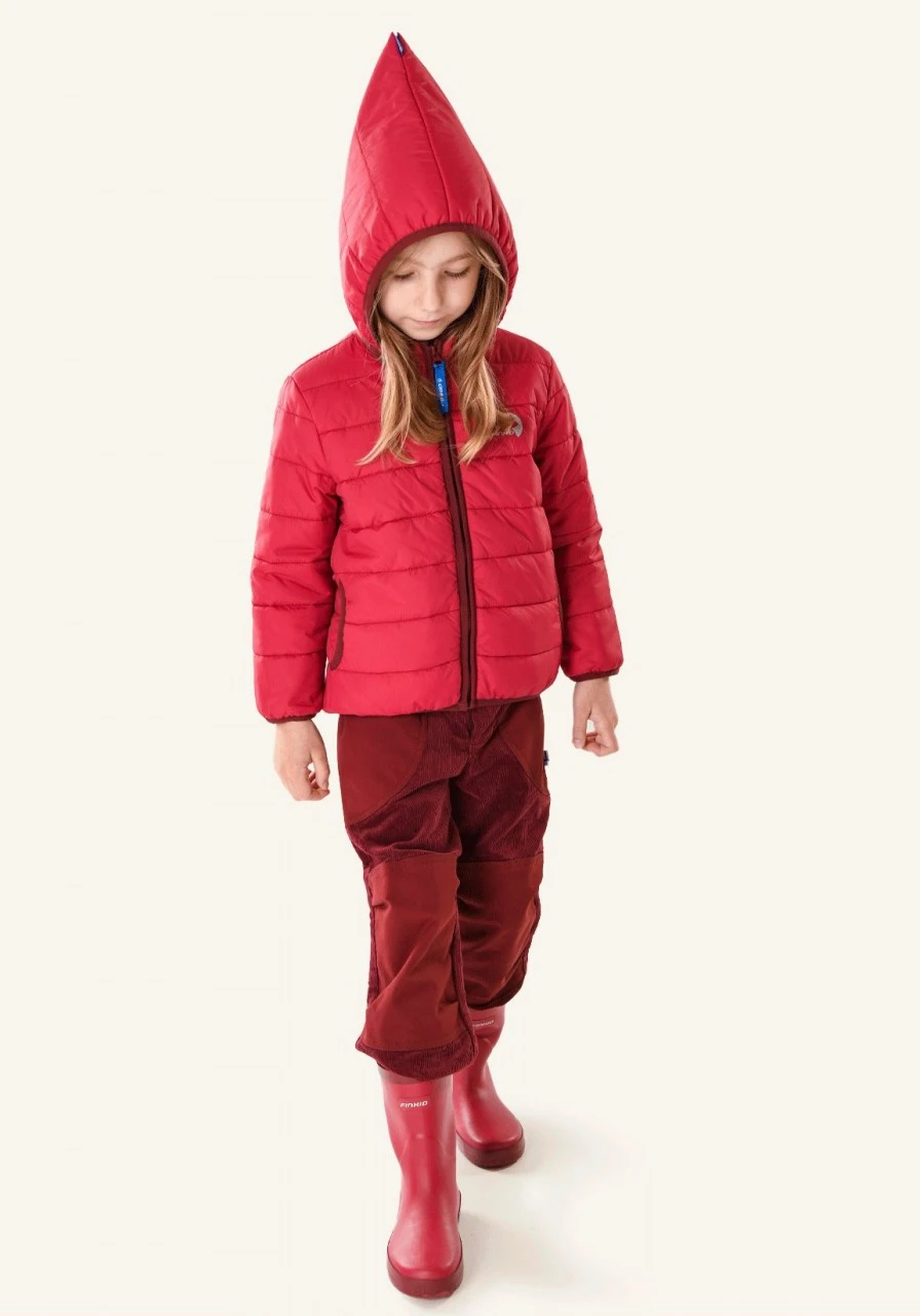 Finkid KUUSI Kord Cabernet Mädchen Outdoorhose 2 Finkid KUUSI Kord Cabernet Mädchen Outdoorhose – Bild 2