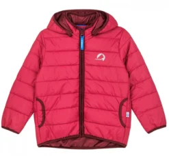 Finkid VANUKAS Persian Red/cabernet Thermo Zip-in Steppjacke Vegan