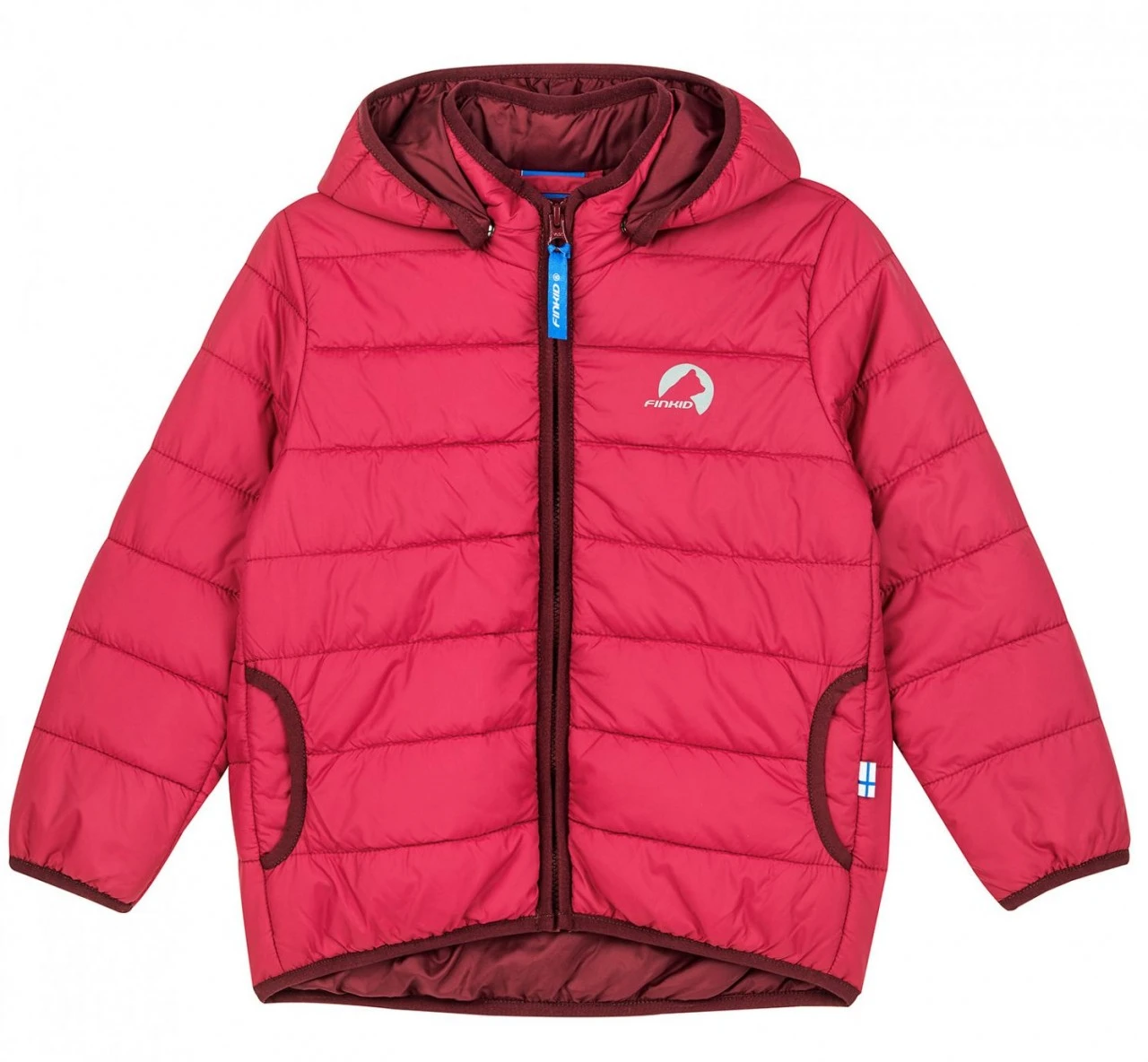 Finkid VANUKAS Persian Red/cabernet Thermo Zip-in Steppjacke Vegan 1 Finkid VANUKAS Persian Red/cabernet Thermo Zip-in Steppjacke Vegan