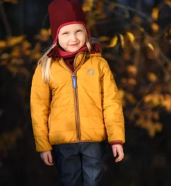 Finkid VANUKAS Nautic/navy Thermo Zip-in Steppjacke Vegan -Kinderbekleidungs Geschäft finkid vanuli steppweste gelb 1280x1280 1