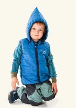 Finkid VANUKAS Nautic/navy Thermo Zip-in Steppjacke Vegan -Kinderbekleidungs Geschäft finkid vanuli steppweste kinder 1280x1280