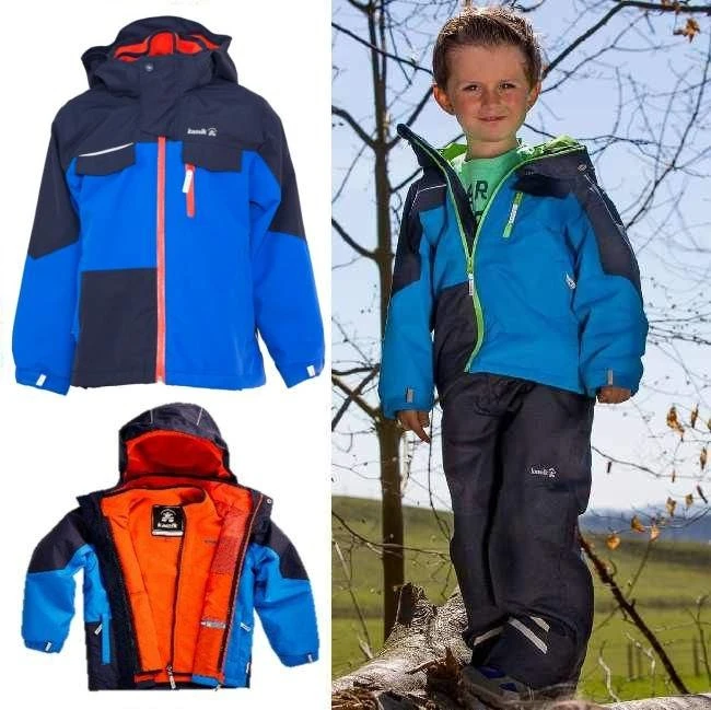 KAMIK Regenjacke Zip-In System Outdoorjacke TRTO Skydiver Blue / Türkis / Orange 2 KAMIK Regenjacke Zip-In System Outdoorjacke TRTO Skydiver Blue / Türkis / Orange – Bild 2