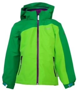 KAMIK Regenjacke Zip-In System Outdoorjacke Lime / Grün / Violett