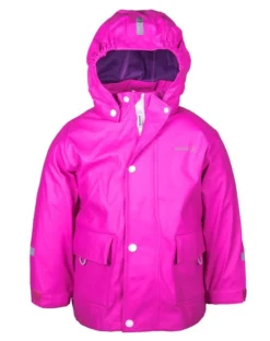 Kamik Kinder Regenjacke Splash Neon Pink Magenta Mit Textilfutter