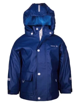 Kamik Kinder Regenjacke Splash Blue Depth Mit Textilfutter