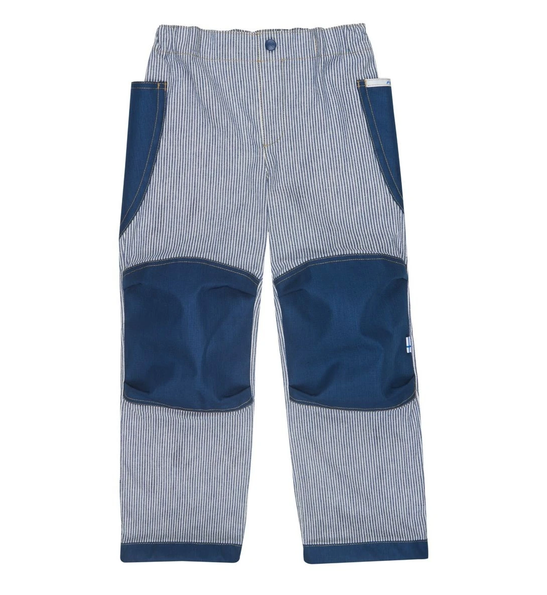 Finkid Jeanshose KUU Denim Striped/denim Mit Streifen Outdoorhose Knieverstärkt 1 Finkid Jeanshose KUU Denim Striped/denim Mit Streifen Outdoorhose Knieverstärkt