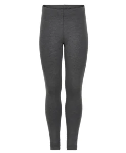 Minymo Kinder Leggings Dunkelgrau Melange Viskose Aus Bambus