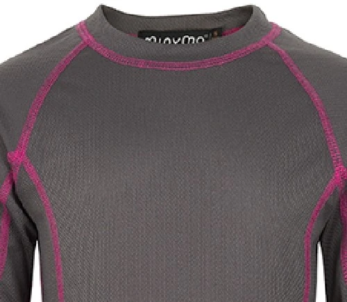 Minymo Mädchen Funktionsunterwäsche Grau/pink SPORTS 2 Minymo Mädchen Funktionsunterwäsche Grau/pink SPORTS – Bild 2