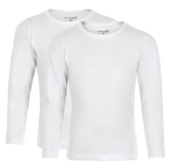 Minymo Langarmshirts 2er Pack Cremeweiß BASIC