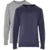 Minymo 2er Pack Langarmshirts Navy/hellgrau BASIC