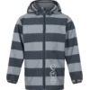 Minymo Softshelljacke Pil12 Blockstreifen Grau