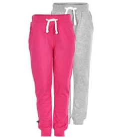 Minymo Mädchen Sweatpants Pink/hellgrau Im 2er Pack Jogginghose