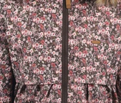Minymo Mädchen Winterjacke Blümchen Wasserdicht -Kinderbekleidungs Geschäft minymo winterjacke blumen detail 1280x1280